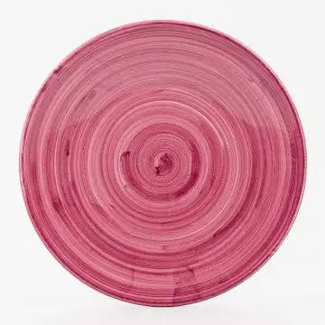 Cecilia Bella purple Italian salad & dessert plate handmade by Ceramiche Andrilia in Deruta