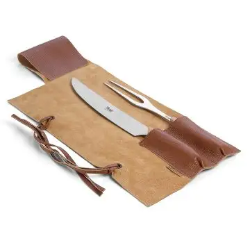 Carving Set with Olive Wood Handles