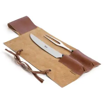 Carving Set with Black Handles