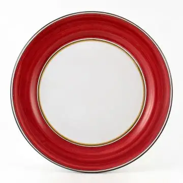 Italian charger plate handmade by Fima in Deruta