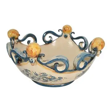 Sicilian centerpiece by Ceramiche Sofia handcrafted in Caltagirone - Italy