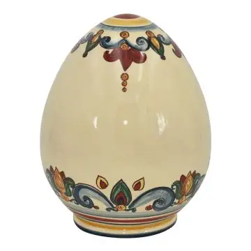 Sicilian ceramic egg from the Sicily collection by Ceramiche Sofia handcrafted in Caltagirone - Italy