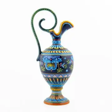 Italian amphora vase handmade by Eugenio Ricciarelli - Deruta, Rapallo, Amalfi