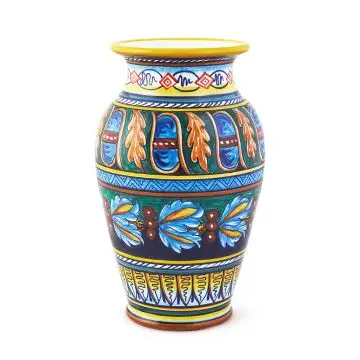 Italian vase handmade by Eugenio Ricciarelli - Deruta, Rapallo, Amalfi