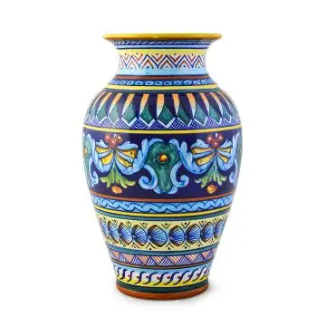 Italian vase handmade by Eugenio Ricciarelli - Deruta, Rapallo, Amalfi