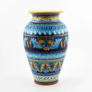 Italian vase handmade by Eugenio Ricciarelli - Deruta, Rapallo, Amalfi