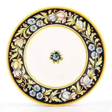 Fiori Italian charger plate handmade by Fima in Deruta