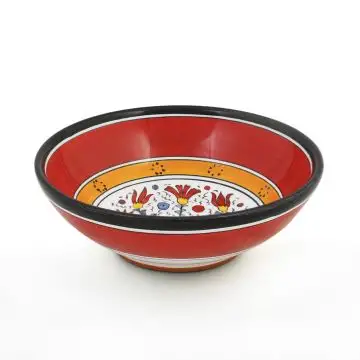Italian pasta & soup bowl from the Flora Collection handmade by D&G Design in Deruta