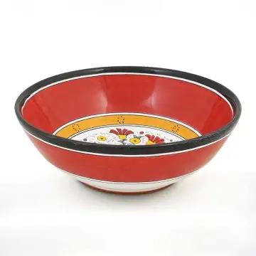 Italian serving bowl from the Flora Collection handmade by D&G Design in Deruta