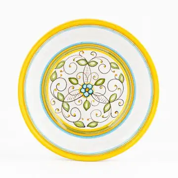 Floreale Italian cereal bowl handmade by Fima in Deruta