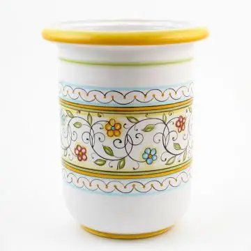 Floreale Italian wine cooler handmade by Fima in Deruta