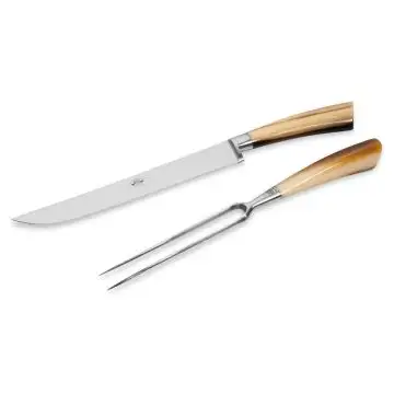 Chef's Knife White Handle Forgiato Insieme Berti 