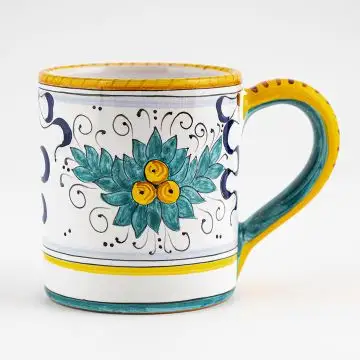 Festone Italian mug handmade by Fima in Deruta