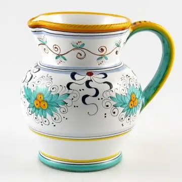 Festone Italian pitcher handmade by Fima in Deruta