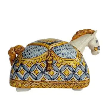 Italian Horse figurine hand-painted by Ghenos in Messina, Sicily