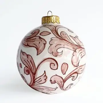 Italian Christmas ball ornament hand-painted by Ghenos in Messina