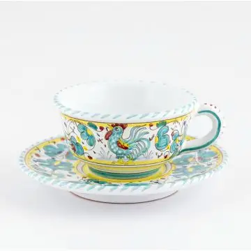 thatsArte.com - Italian Ceramic Espresso Cup & Saucer Arabesco Celeste,  Deruta - Hand Painted Cup, M…See more thatsArte.com - Italian Ceramic  Espresso