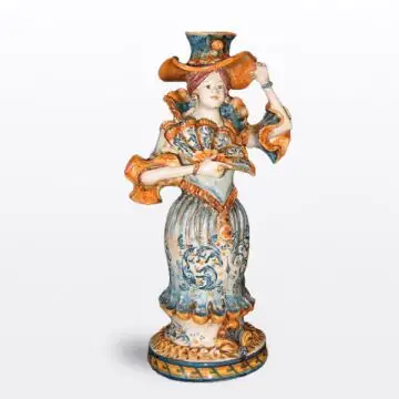 Sicilian Lumiera by Ceramiche Sofia handcrafted in Caltagirone - Italy