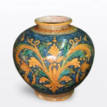 Italian vase by Ceramiche Sofia handcrafted in Caltagirone, Sicily