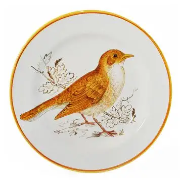 Italian round platter from the Joy Collection handmade by Francesca Niccacci in Deruta