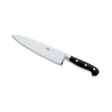 Forgiato Black chef knife handcrafted by Coltellerie Berti in Scarperia, Italy