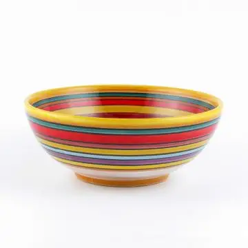 Italian cereal bowl from the Millerighe Collection handmade by D&G Design in Deruta