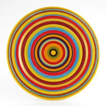 Italian dinner plate from the Millerighe Collection handmade by D&G Design in Deruta