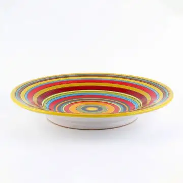 Italian pasta & soup plate from the Millerighe Collection handmade by D&G Design in Deruta