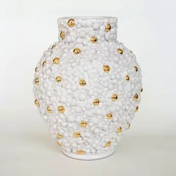Vase Bubbles & Gold ND Dolfi Handmade in Tuscany