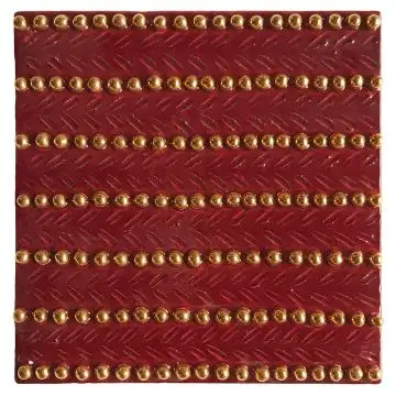 Contemporary Tuscan tile ND04 handcrafted by ND Dolfi in Montelupo Fiorentino, Italy