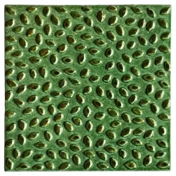 Contemporary Tuscan tile ND38 handcrafted by ND Dolfi in Montelupo Fiorentino, Italy