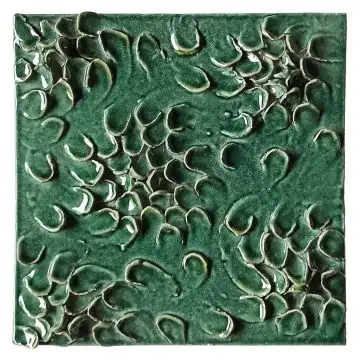 Contemporary Tuscan tile ND44 handcrafted by ND Dolfi in Montelupo Fiorentino, Italy