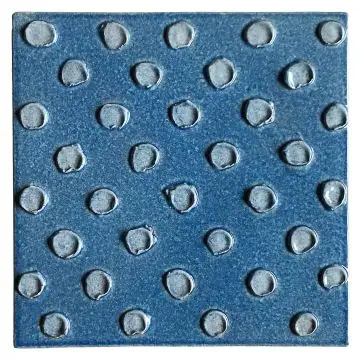 Contemporary Tuscan tile ND46 handcrafted by ND Dolfi in Montelupo Fiorentino, Italy