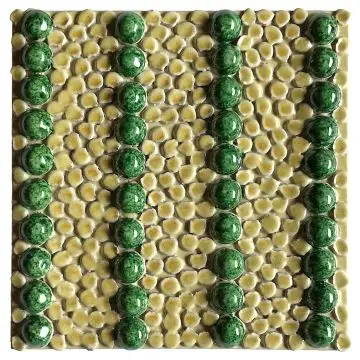 Contemporary Tuscan tile ND51 handcrafted by ND Dolfi in Montelupo Fiorentino, Italy