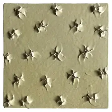 Contemporary Tuscan tile ND52 handcrafted by ND Dolfi in Montelupo Fiorentino, Italy