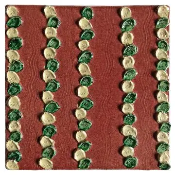 Contemporary Tuscan tile ND54 handcrafted by ND Dolfi in Montelupo Fiorentino, Italy