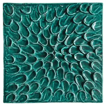 Contemporary Tuscan tile ND58 handcrafted by ND Dolfi in Montelupo Fiorentino, Italy