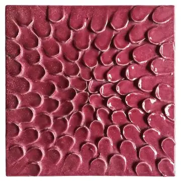 Contemporary Tuscan tile ND64 handcrafted by ND Dolfi in Montelupo Fiorentino, Italy