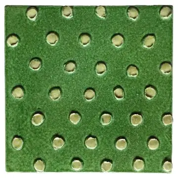 Contemporary Tuscan tile ND66 handcrafted by ND Dolfi in Montelupo Fiorentino, Italy