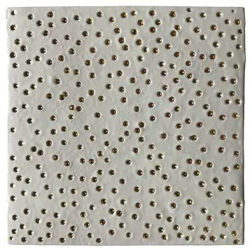 Contemporary Tuscan tile ND74 handcrafted by ND Dolfi in Montelupo Fiorentino, Italy