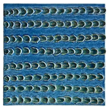 Contemporary Tuscan tile ND78 handcrafted by ND Dolfi in Montelupo Fiorentino, Italy