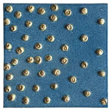 Contemporary Tuscan tile ND80 handcrafted by ND Dolfi in Montelupo Fiorentino, Italy