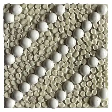 Contemporary Tuscan tile ND86 handcrafted by ND Dolfi in Montelupo Fiorentino, Italy