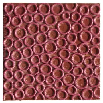 Contemporary Tuscan tile ND87 handcrafted by ND Dolfi in Montelupo Fiorentino, Italy