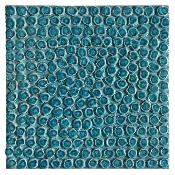 Contemporary Tuscan tile ND91 handcrafted by ND Dolfi in Montelupo Fiorentino, Italy