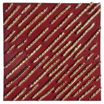 Contemporary Tuscan tile ND93 handcrafted by ND Dolfi in Montelupo Fiorentino, Italy