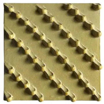 Contemporary Tuscan tile ND95 handcrafted by ND Dolfi in Montelupo Fiorentino, Italy