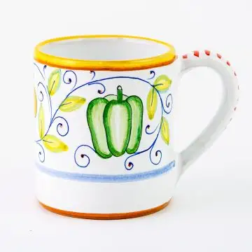 Orto Italian mug handmade by Fima in Deruta - main image
