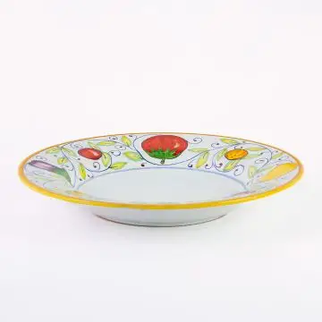 Orto Italian pasta & soup plate handmade by Fima in Deruta - main image