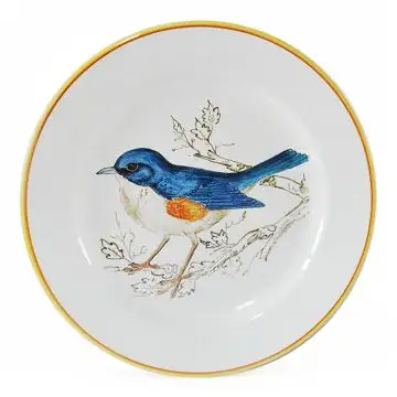 Italian charger plate Passero from the Joy Collection handmade by Francesca Niccacci in Deruta